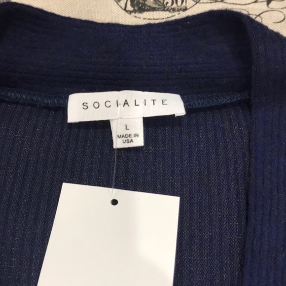 Socialite Cozy Ribbed Knit Cardigan - Picture 6 of 7